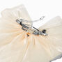 Ivory Sheer Bow Hair Clip,