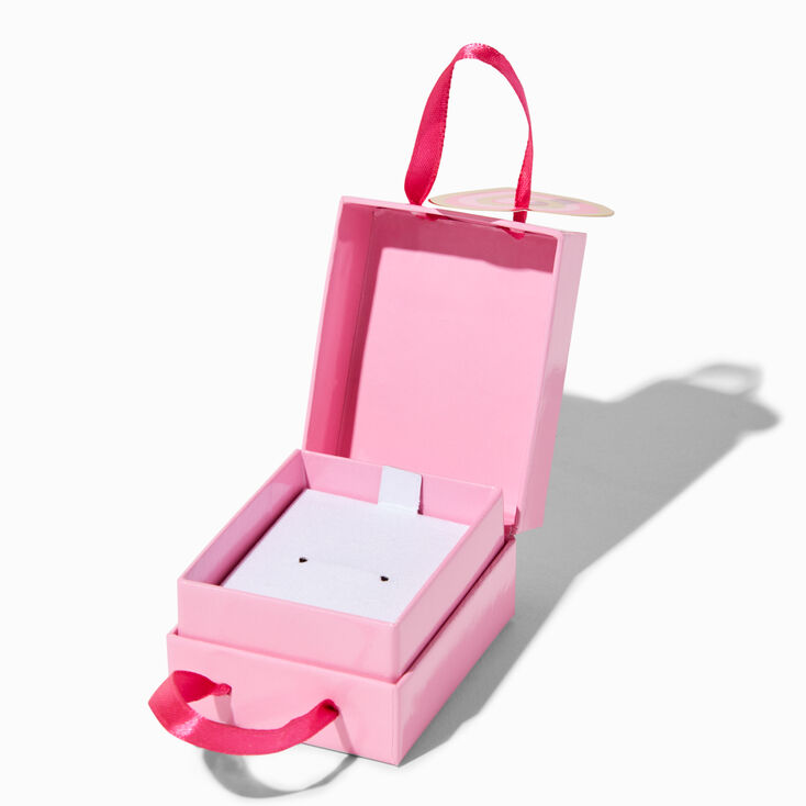 Happy Birthday Pink Heart Earring Gift Box,