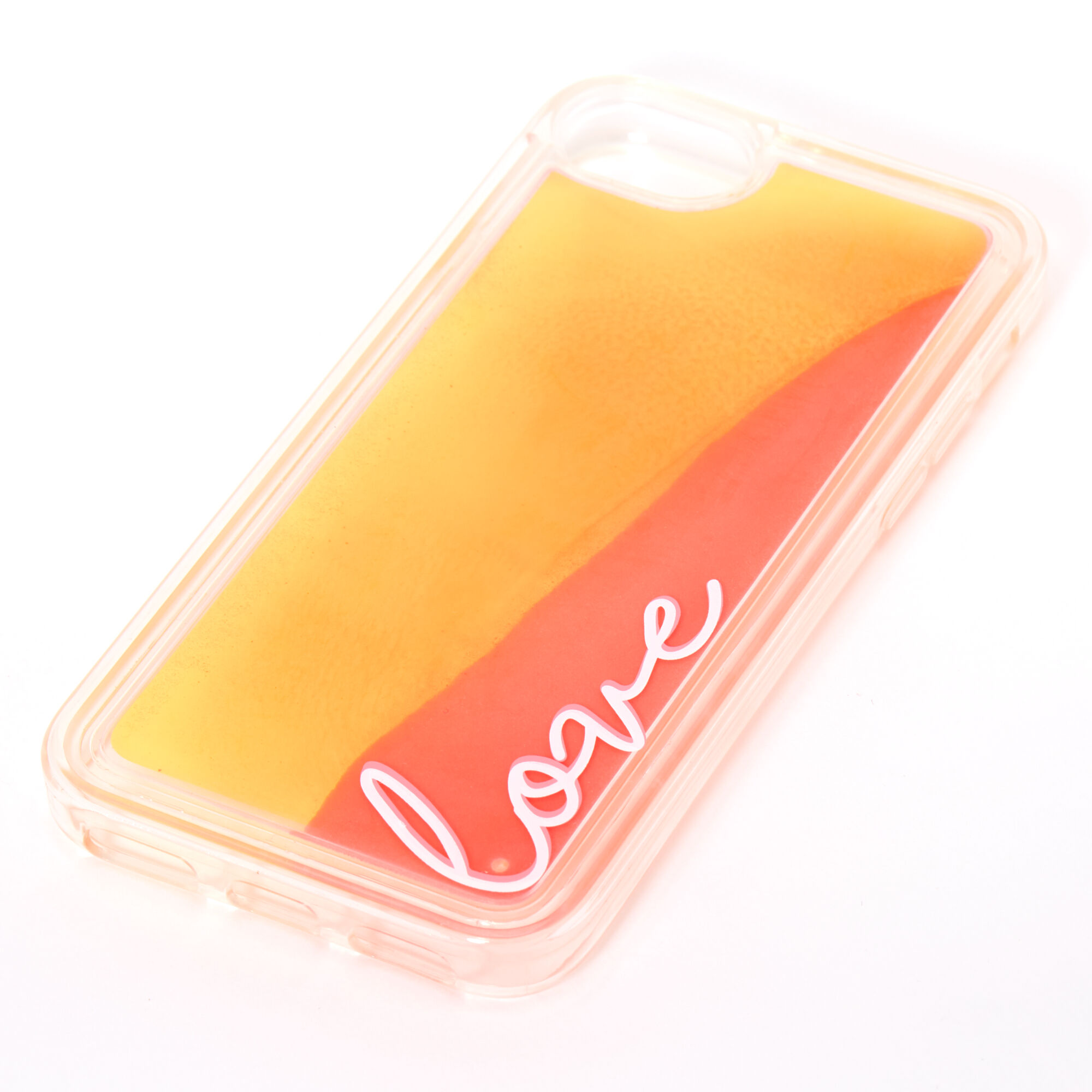 Love Neon Sand Liquid Fill Phone Case - Fits iPhone 6/7/8/SE,