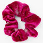 Medium Glitter Stars Velvet Hair Scrunchie - Cranberry,