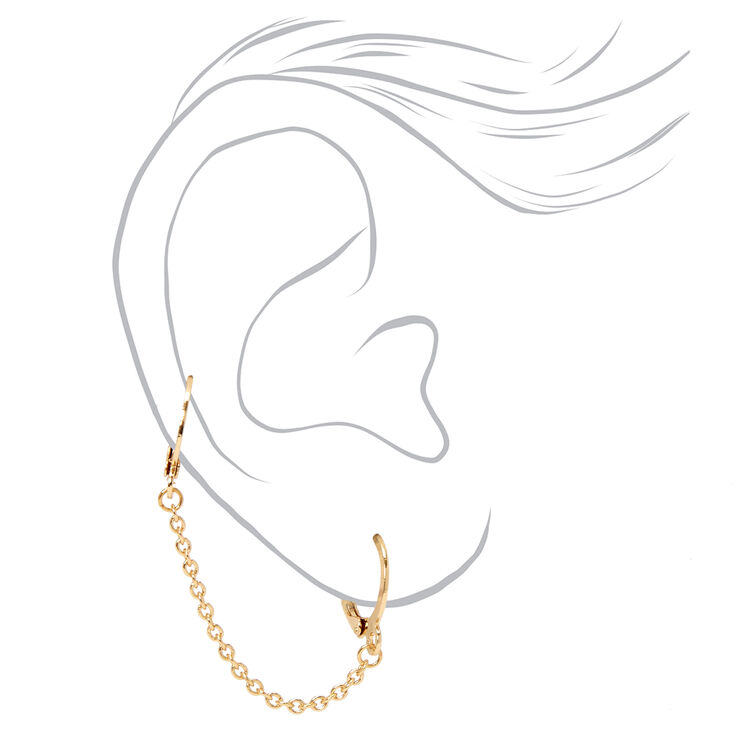 Gold Embellished Ear Cuff &amp; Mixed Earrings - 6 Pack,