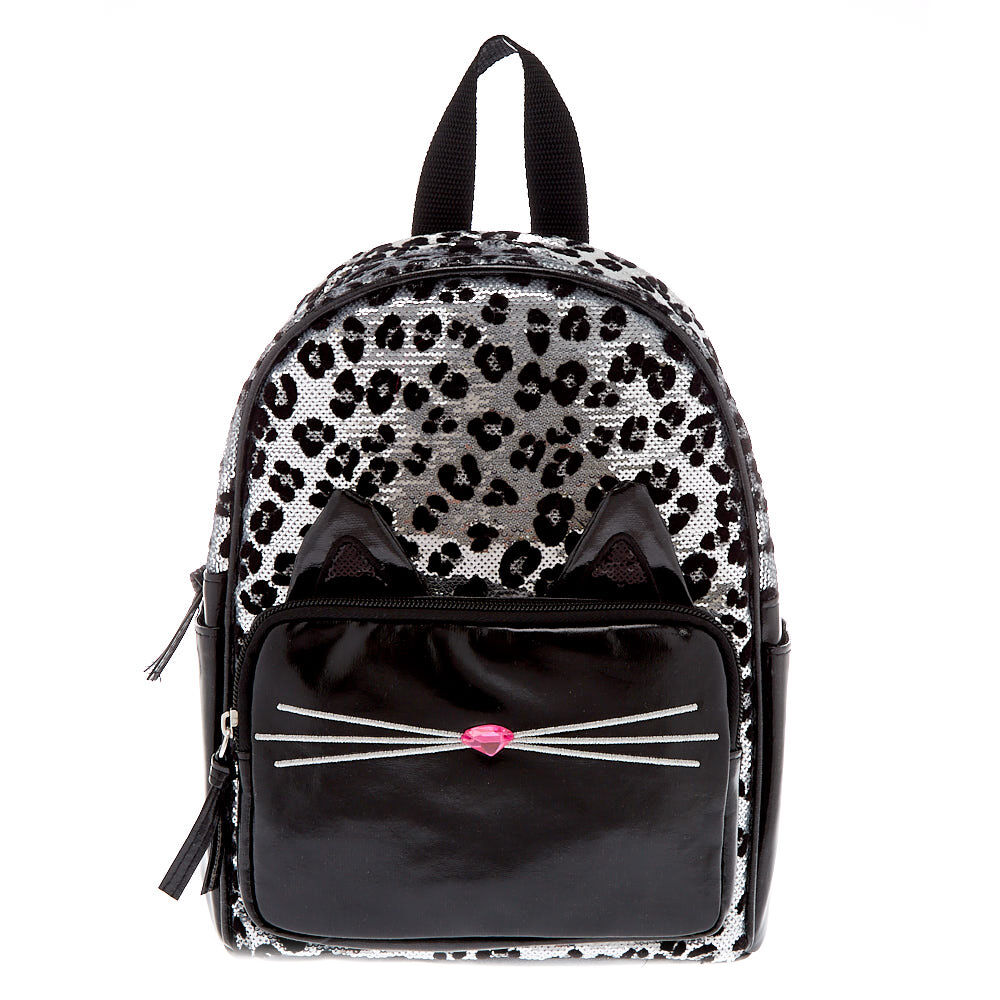 black sequin backpack