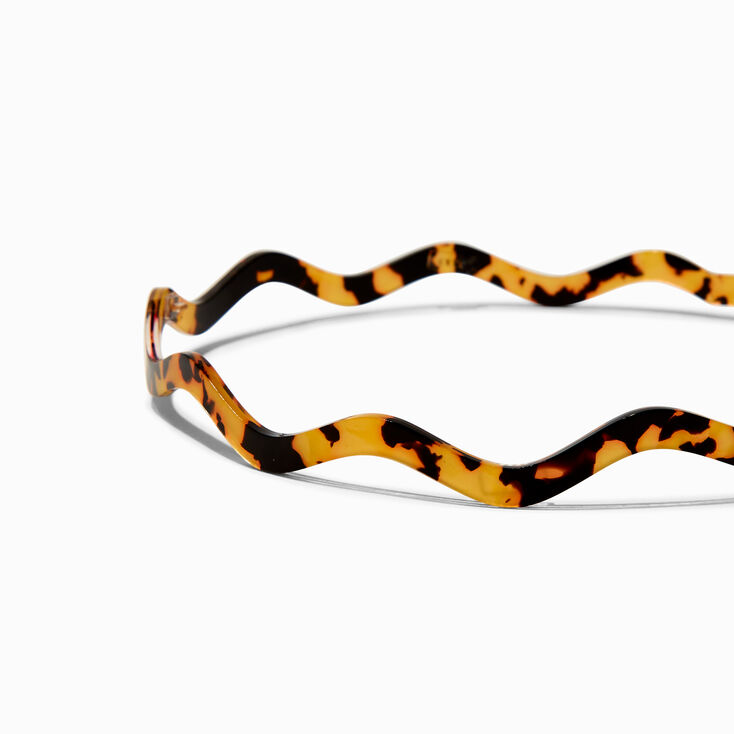 Black &amp; Tortoiseshell Wavy Headbands - 2 Pack,