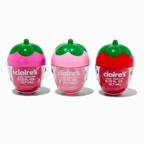Strawberry Lip Gloss Set - 3 Pack,