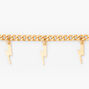Gold Lightning Charm Bracelet,