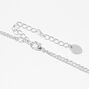 Blue Mystical Gem &amp; Sunburst Silver Multi Strand Necklace,