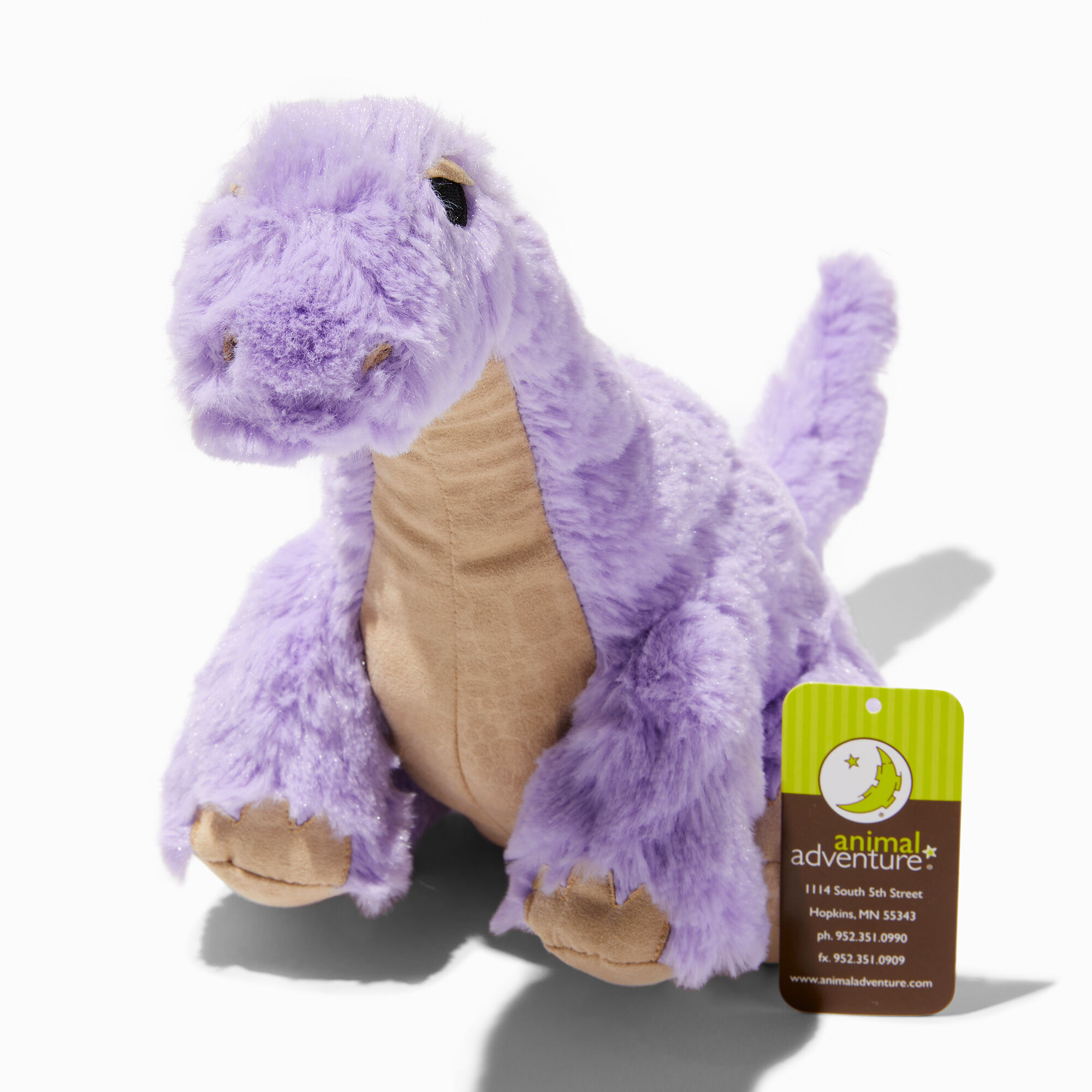 View Claires Animal Adventure Dinoriffic Soft Toy Purple information