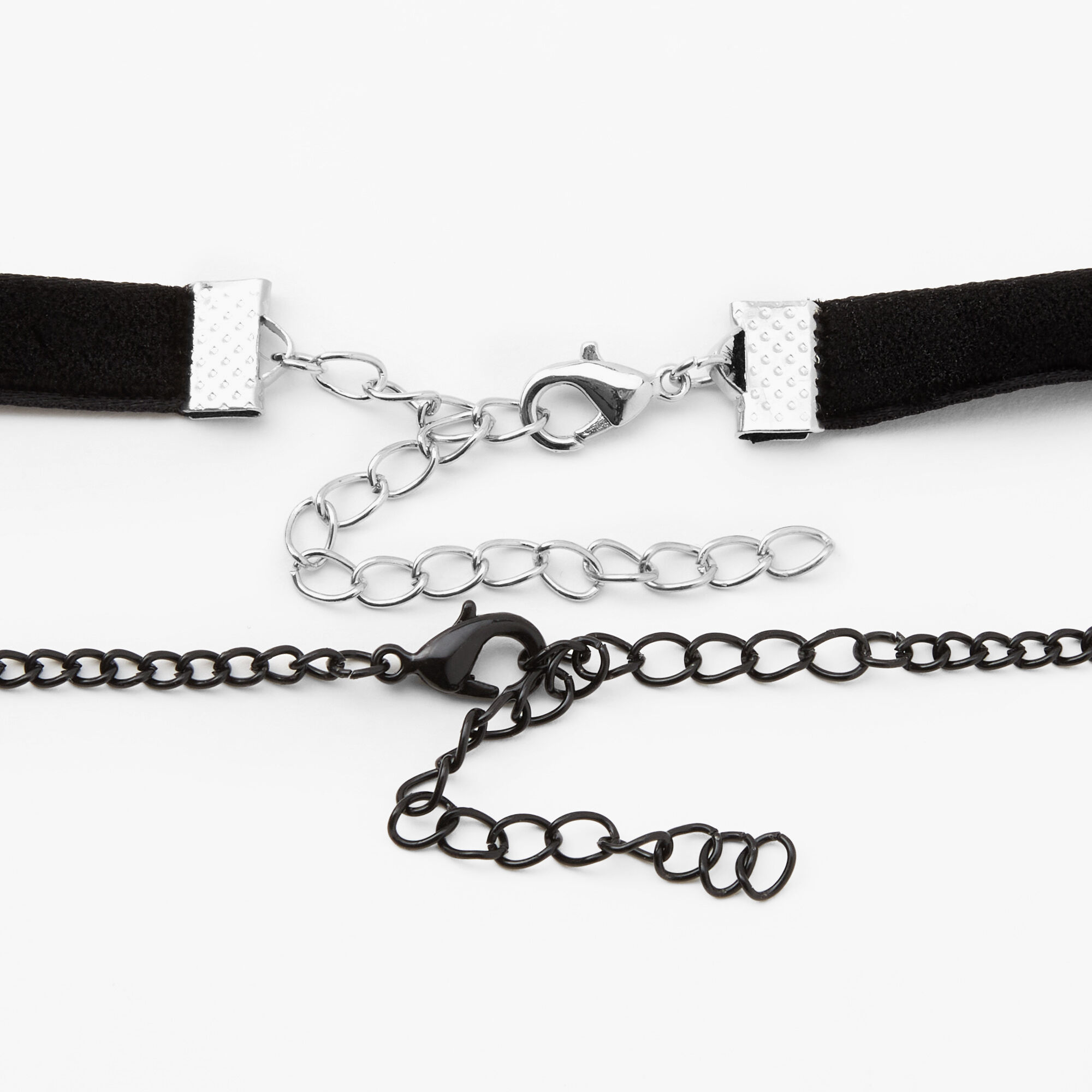 Celestial Moon Choker Necklaces - Black, 2 Pack,