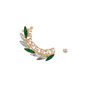 Mismatched Crawler Earring Set - Green,