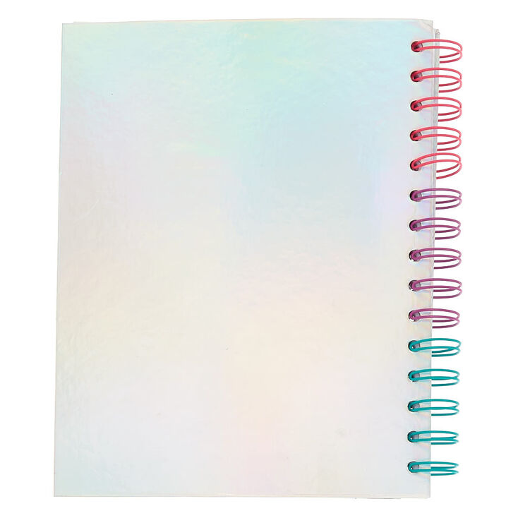 Smile Sparkle Shine Shaker Sequin Diary - Silver,