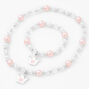 Claire&#39;s Club Pink and Pearl Beaded Crown Jewelry Set - 2 Pack,