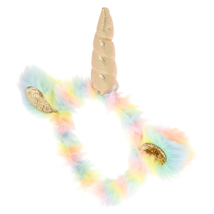Claire&#39;s Club Rainbow Unicorn Soft Headband,