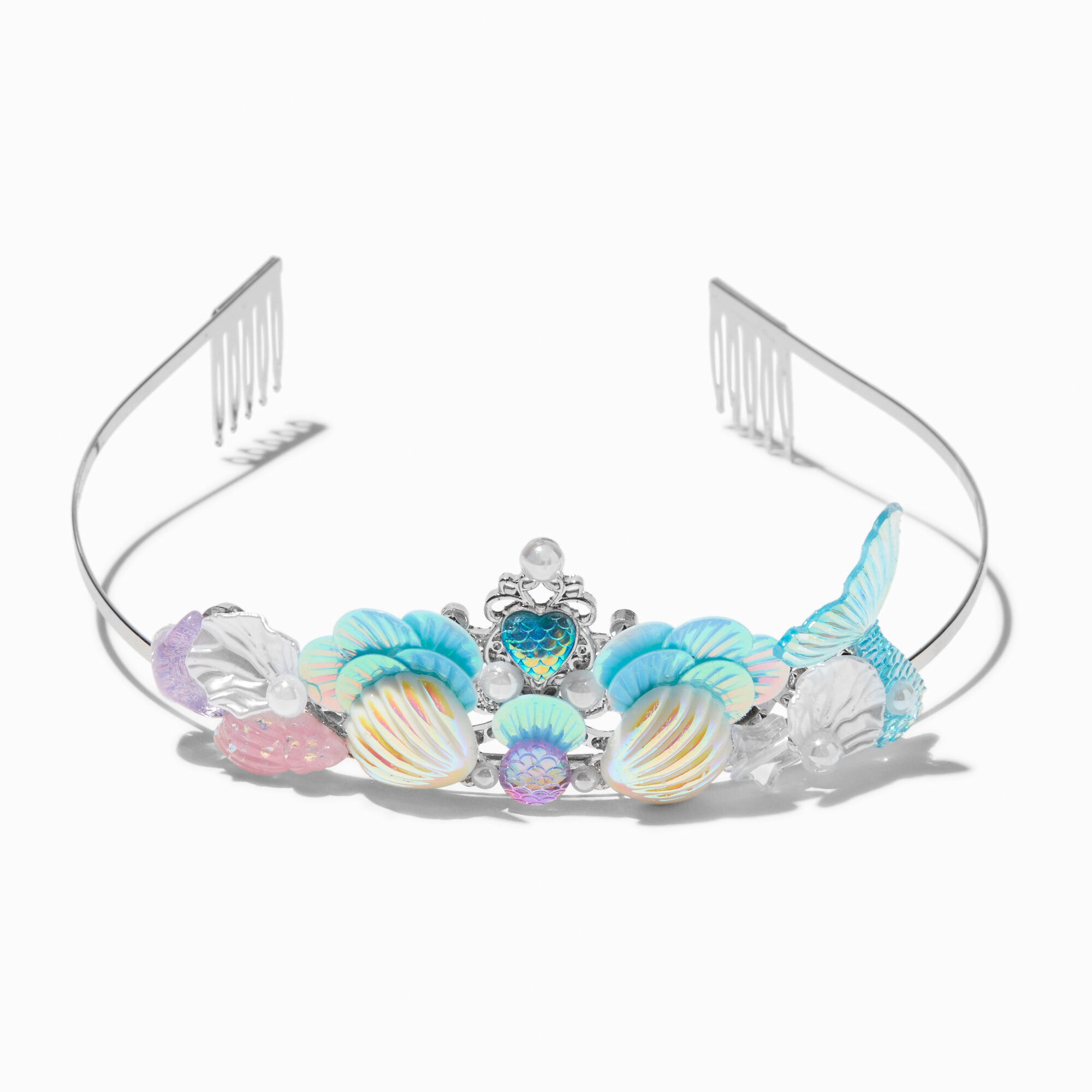 View Claires Club Mermaid Seashell Tiara Blue information