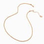 Gold-tone Twisted Rope Short Chain Necklace,