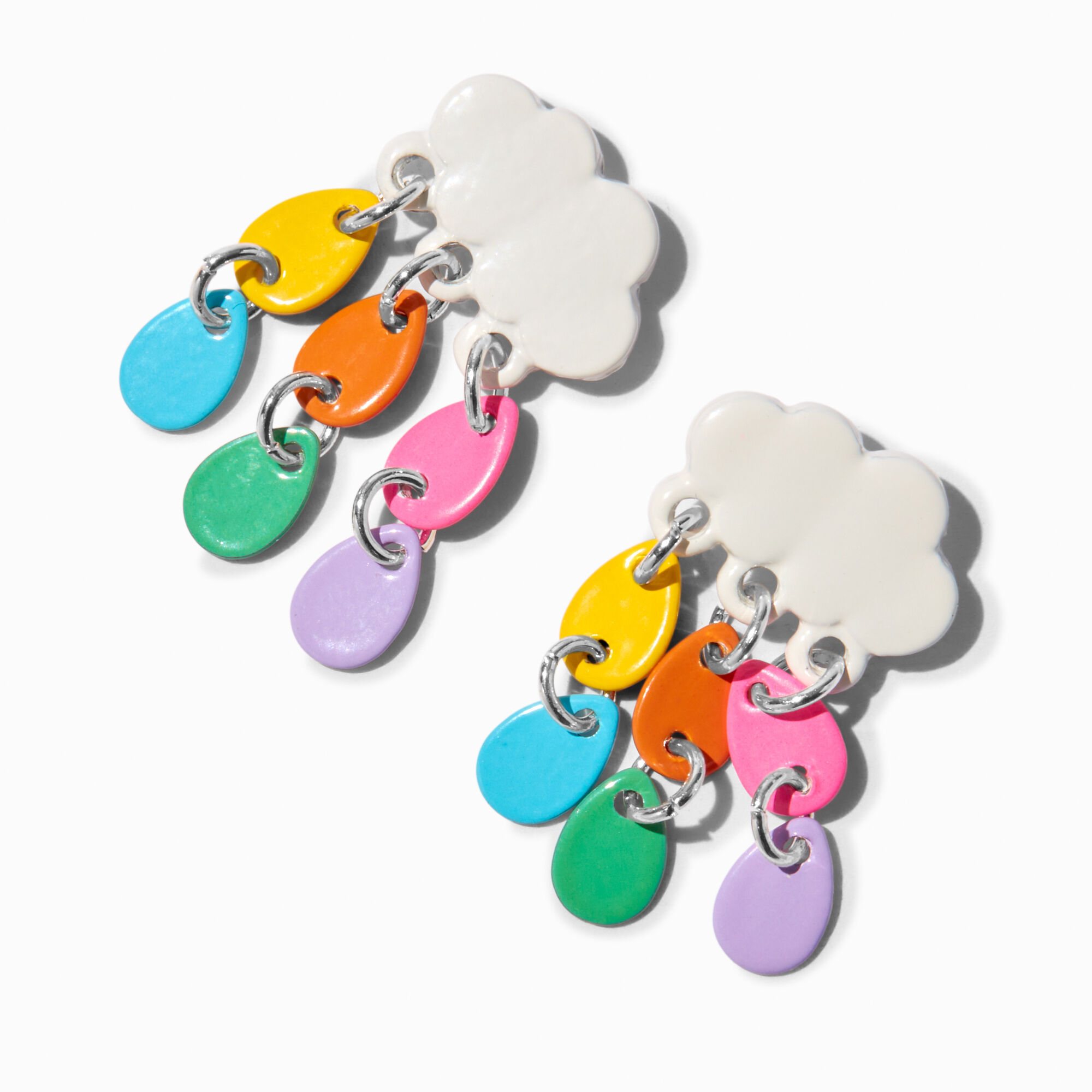 View Claires Rainbow Cloud 05 Drop Earrings White information