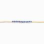 Blue Bead Adjustable Cord Wish Bracelet,
