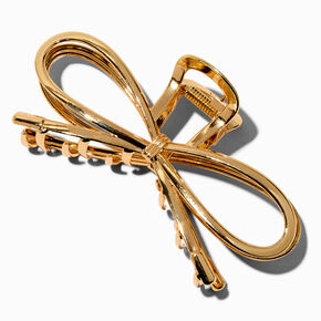 Gold-tone Bow Large Hair Claw,