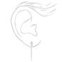 Boucles d&rsquo;oreilles sophistiqu&eacute;es aux designs vari&eacute;s avec strass couleur argent&eacute;e - Lot de 9,