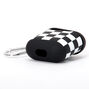 Black &amp; White Checkered Silicone Earbud Case Cover - Compatible With Apple AirPods&reg;,