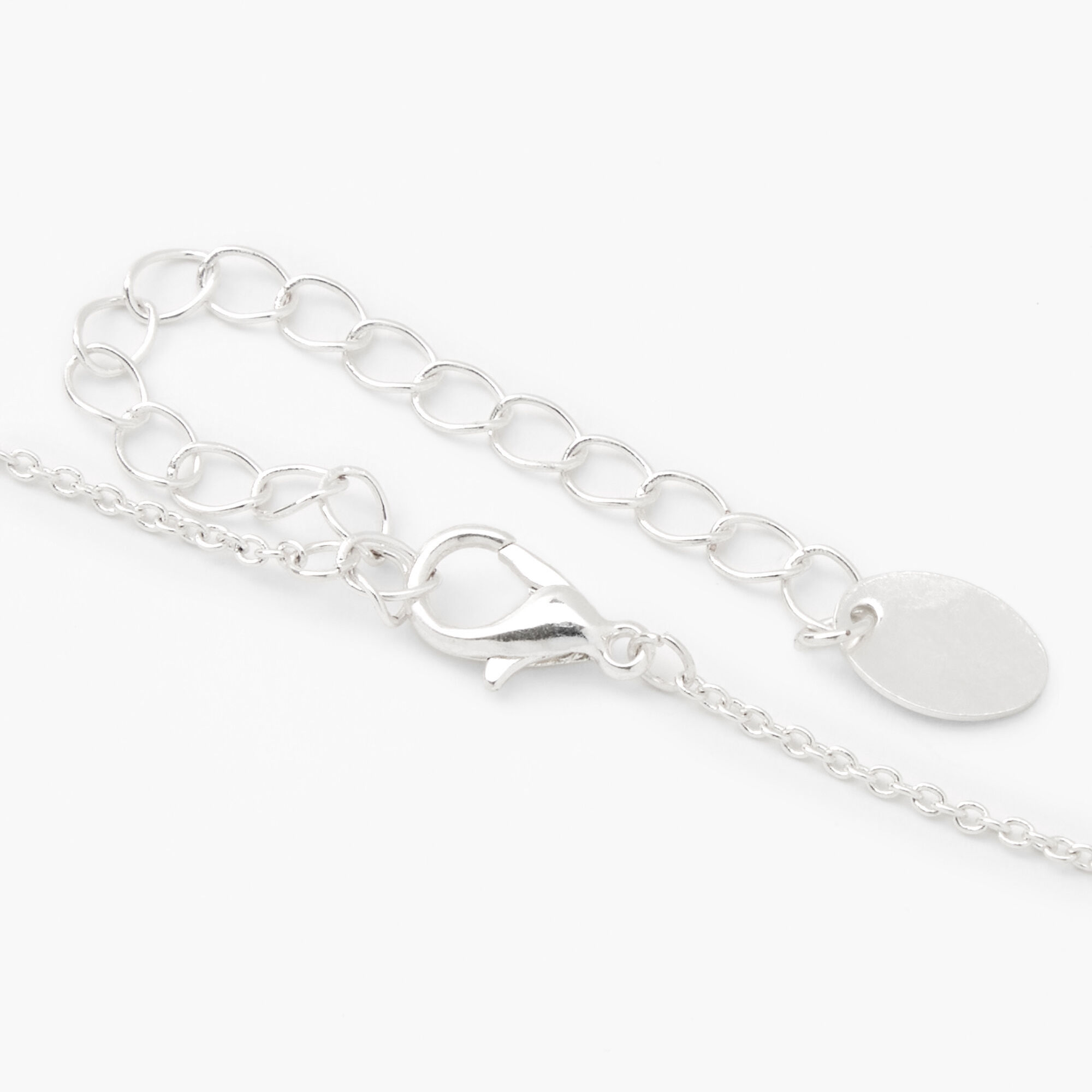 Silver Princess Pendant Necklace,