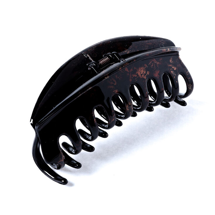 Claire's Pince à cheveux noire incurvée à finition antique