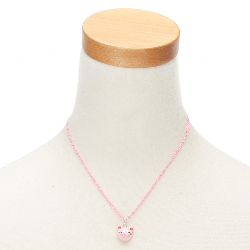 Claire's Club Pig Jewellery Set - Pink, 3 Pack,