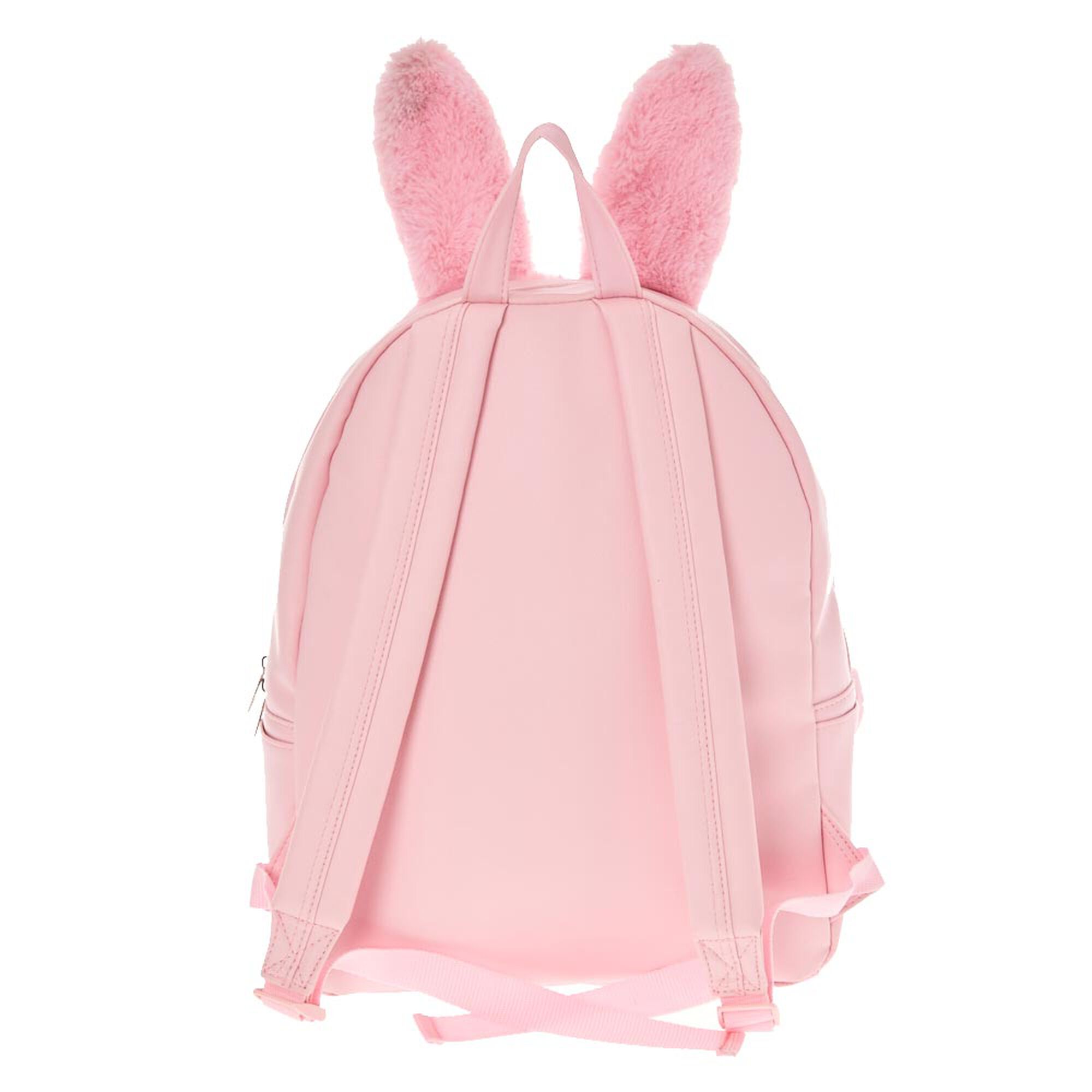Furry Pink Bunny Backpack | Claire's US