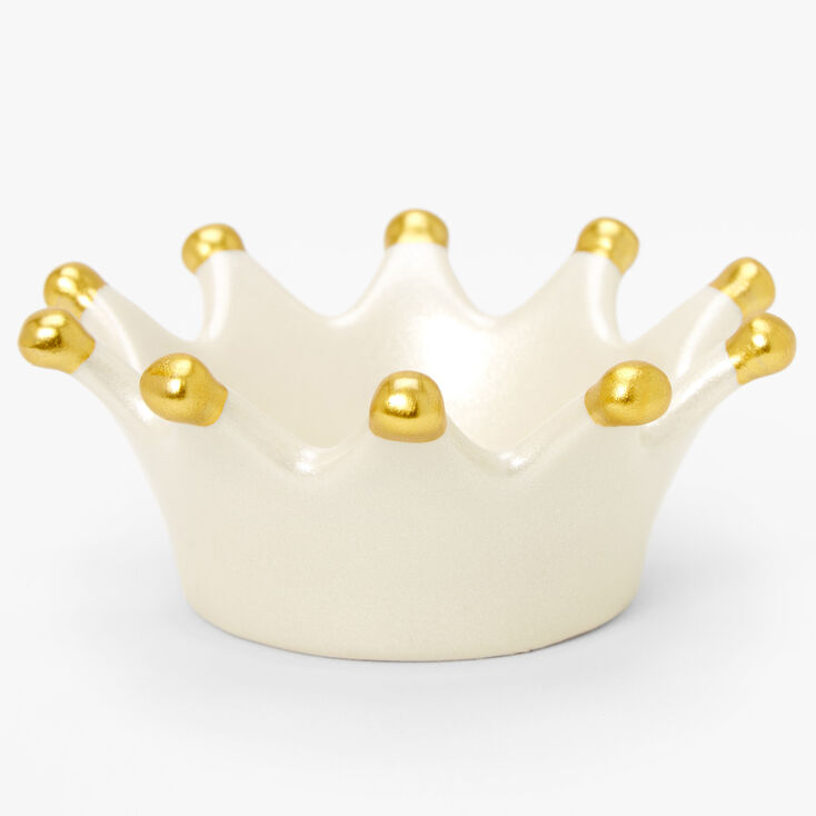 Crown Initial Jewelry Holder Tray - L,