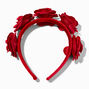 Red Velvet Roses Headband,