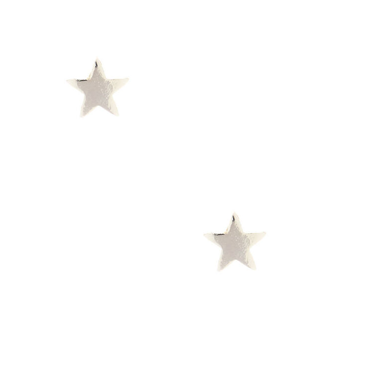 Claire's Clous d'oreille étoile couleur argenté