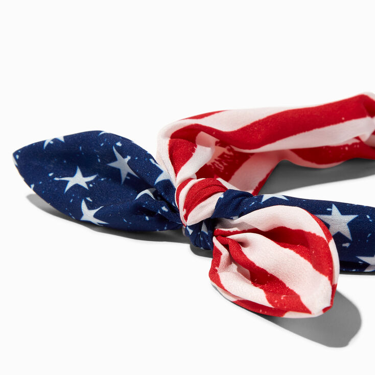 Stars &amp; Stripes Knotted Bow Headband,