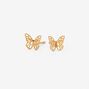 C LUXE by Claire&#39;s 18kt Gold Plated Butterfly Stud Earrings,