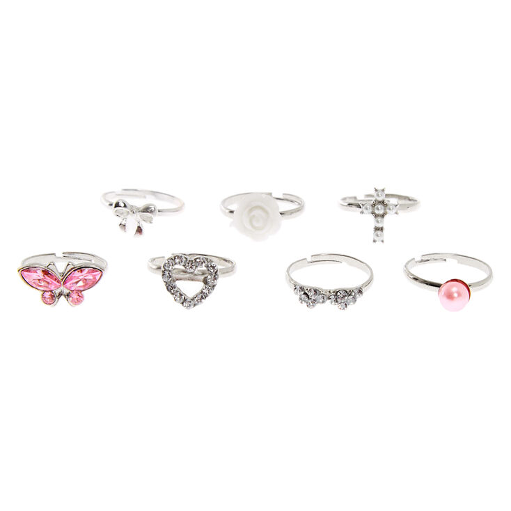 Claire&#39;s Club Elegant Rings - 7 Pack,