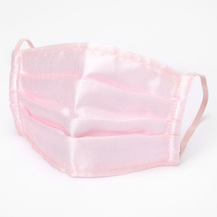 Claire's Masque en tulle plissé rose - Taille adulte
