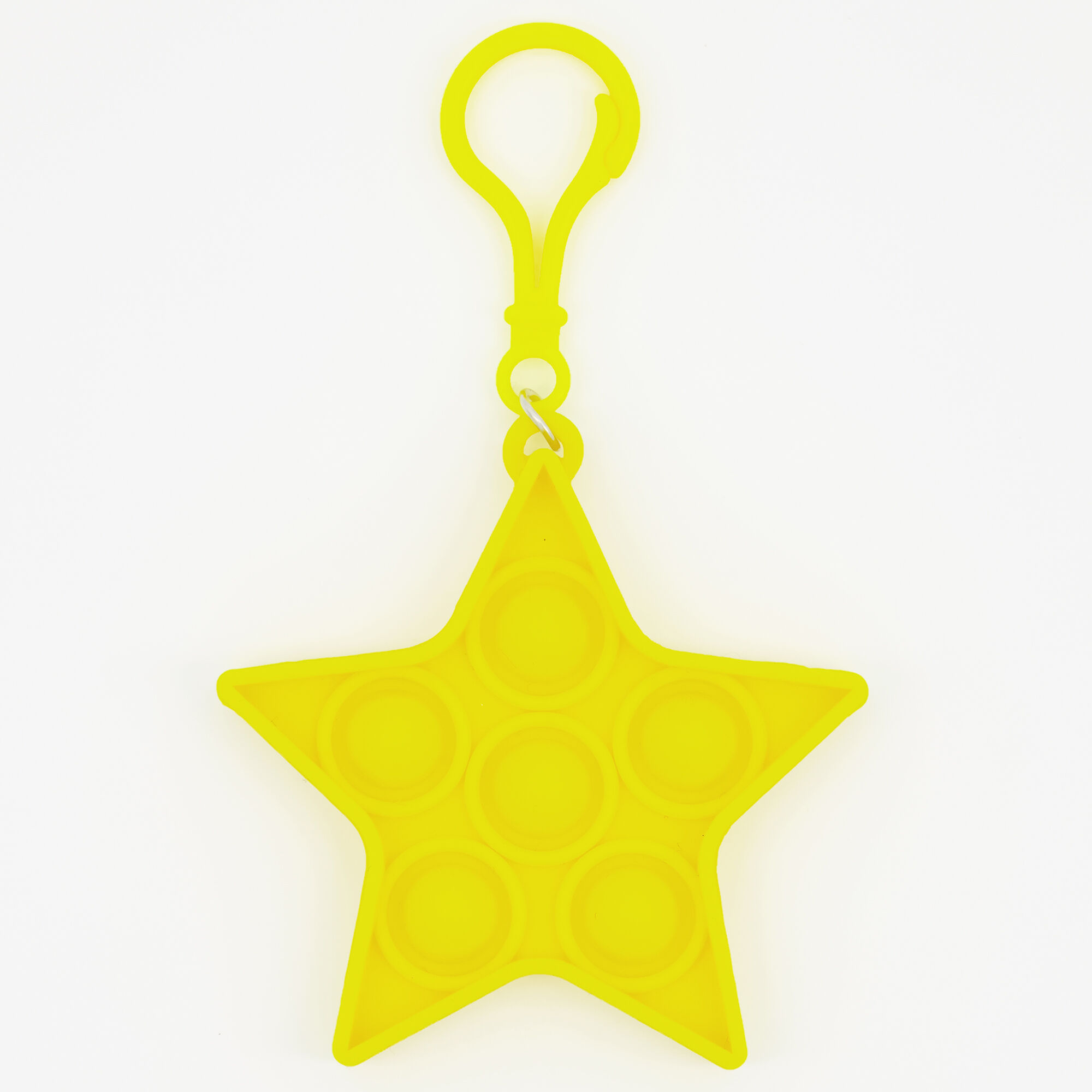 Neon Push Poppers Fidget Toy Keyring – Styles May Vary,
