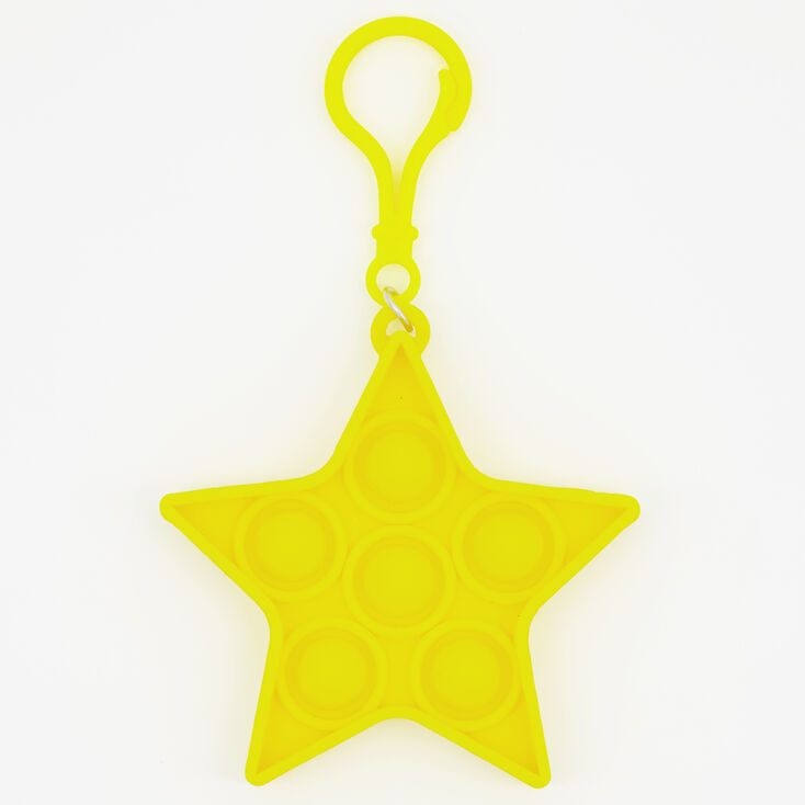 Neon Push Poppers Fidget Toy Keyring &ndash; Styles May Vary,