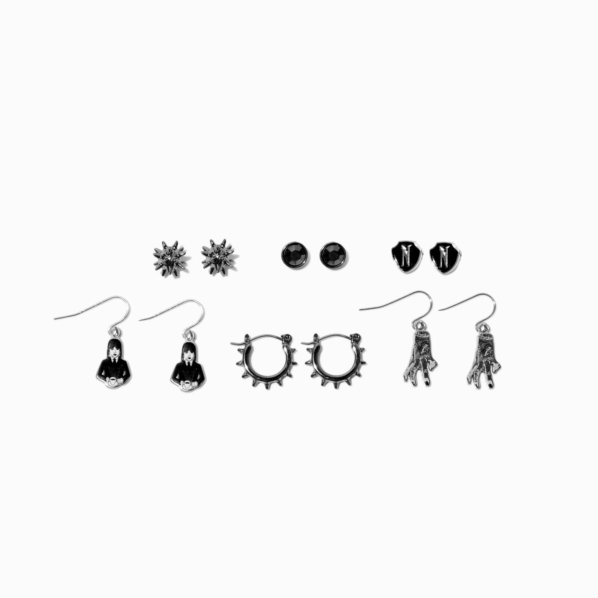 Boucles d'oreilles Mercredi™ - Lot de 6,
