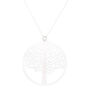 Silver Tree Pendant Necklace,