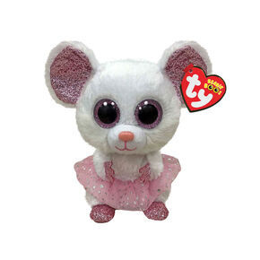 Ty&reg; Beanie Boo Nina the Mouse Soft Toy,