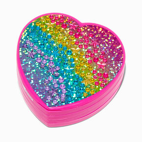 Claire&#39;s Club Rainbow Star Bling Heart Makeup Set,