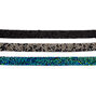 Black &amp; Silver Gem Choker Necklace,
