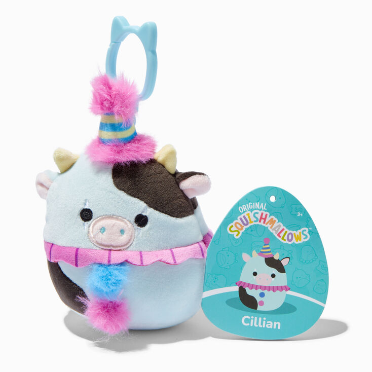 Squishmallows&trade; 3.5&quot; Monster Assorted Plush Bag Clip - Styles Vary,