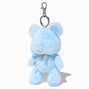 Blue Teddy Bear Plush Keychain,