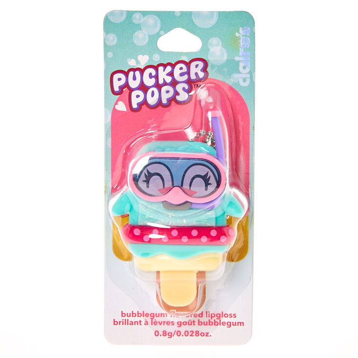 Pucker Pops Scuba Penguin Lip Gloss - Bubble Gum,