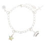 Silver Charm Chain Bracelet,