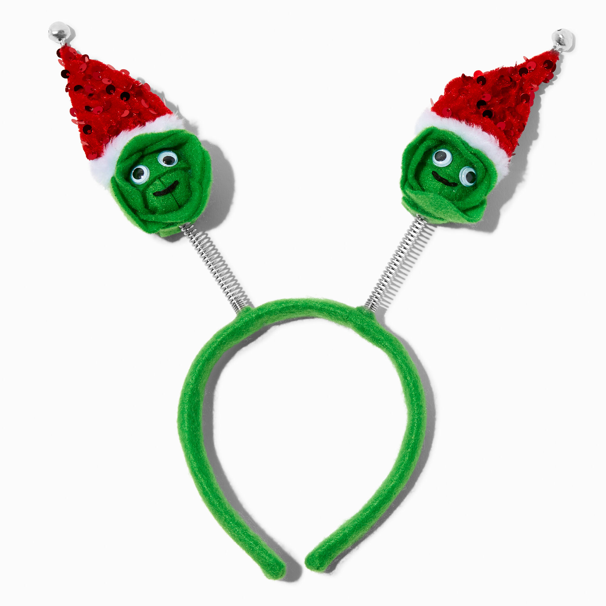 View Claires Holiday Brussels Sprouts Bopper Headband information