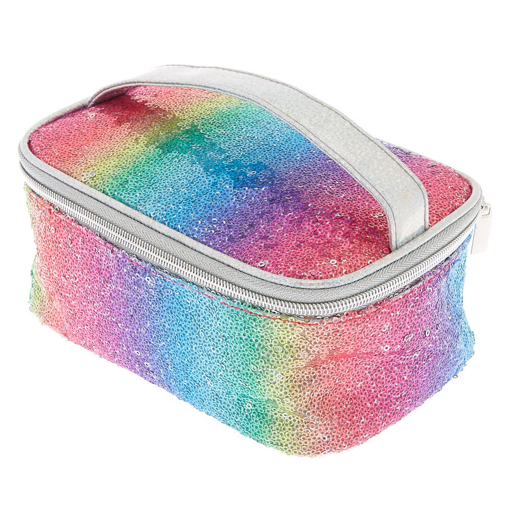 Rainbow Sequin Makeup Bag,