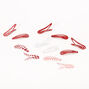 Claire&#39;s Club Red &amp; White Mini Snap Hair Clips - 12 Pack,