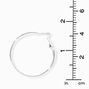 Silver-tone 40MM Hoop Earrings,