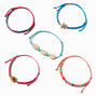 Seashell Woven Adjustable Bracelets - 5 Pack,